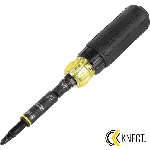 Klein Tools 32500HDRT KNECT™ 11-in-1 Ratcheting Impact Rated Screwdriver / Nut Driver - Edmondson Supply