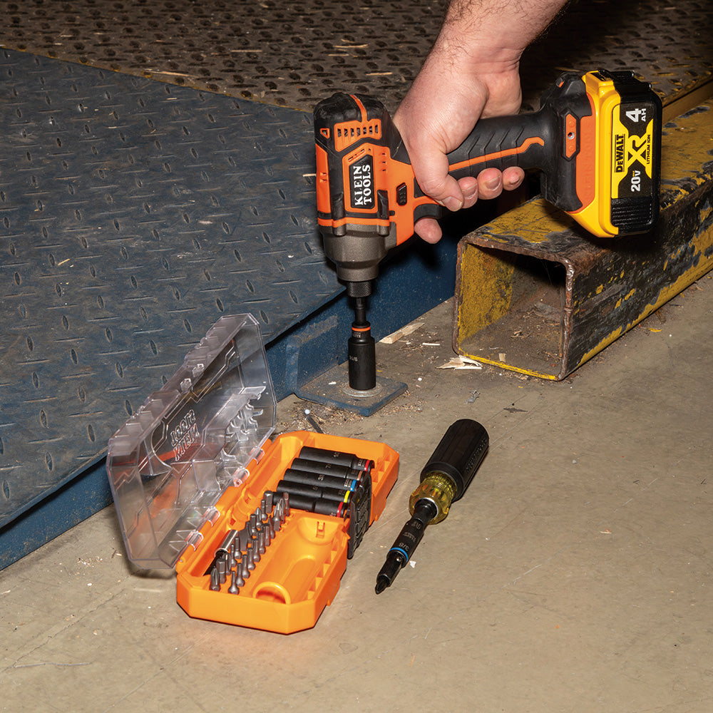 Klein Tools 32502HD KNECT™ Impact-Rated Screwdriver and Socket Set with Case, 41-Piece - Edmondson Supply