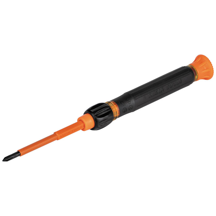 Klein Tools 32581INS  2-in-1 Insulated Electronics Screwdriver, Phillips, Slotted Bits