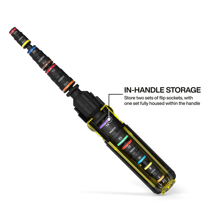 Klein Tools 32914HD 14-in-1 Impact Rated Flip Socket Set - Edmondson Supply