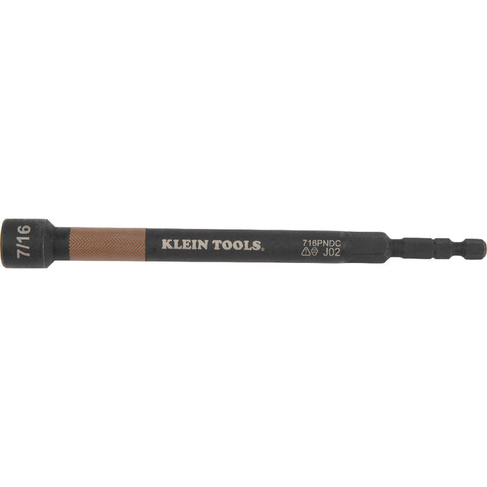 Klein Tools 716PNDC 7/16-Inch Magnetic Color-Coded Power Nut Setter - Edmondson Supply