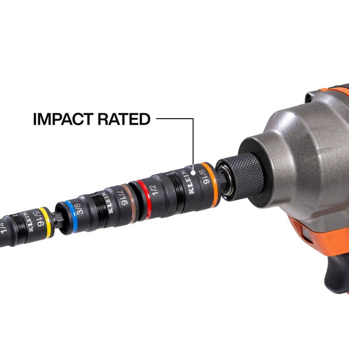 Klein Tools 32933KIT Impact-Rated Flip Socket Set, SAE and Metric - Edmondson Supply