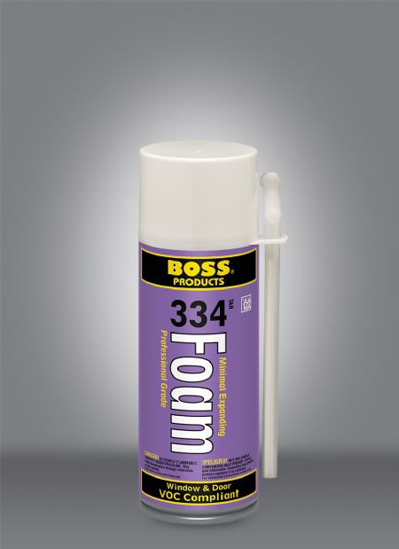 Boss Products 334 Minimal Expanding Foam Straw Grade, 12 oz Can