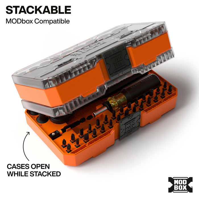 Klein Tools 33806 ProFlex Impact Driver Bit and Socket Set, SAE, 43-Piece - Edmondson Supply