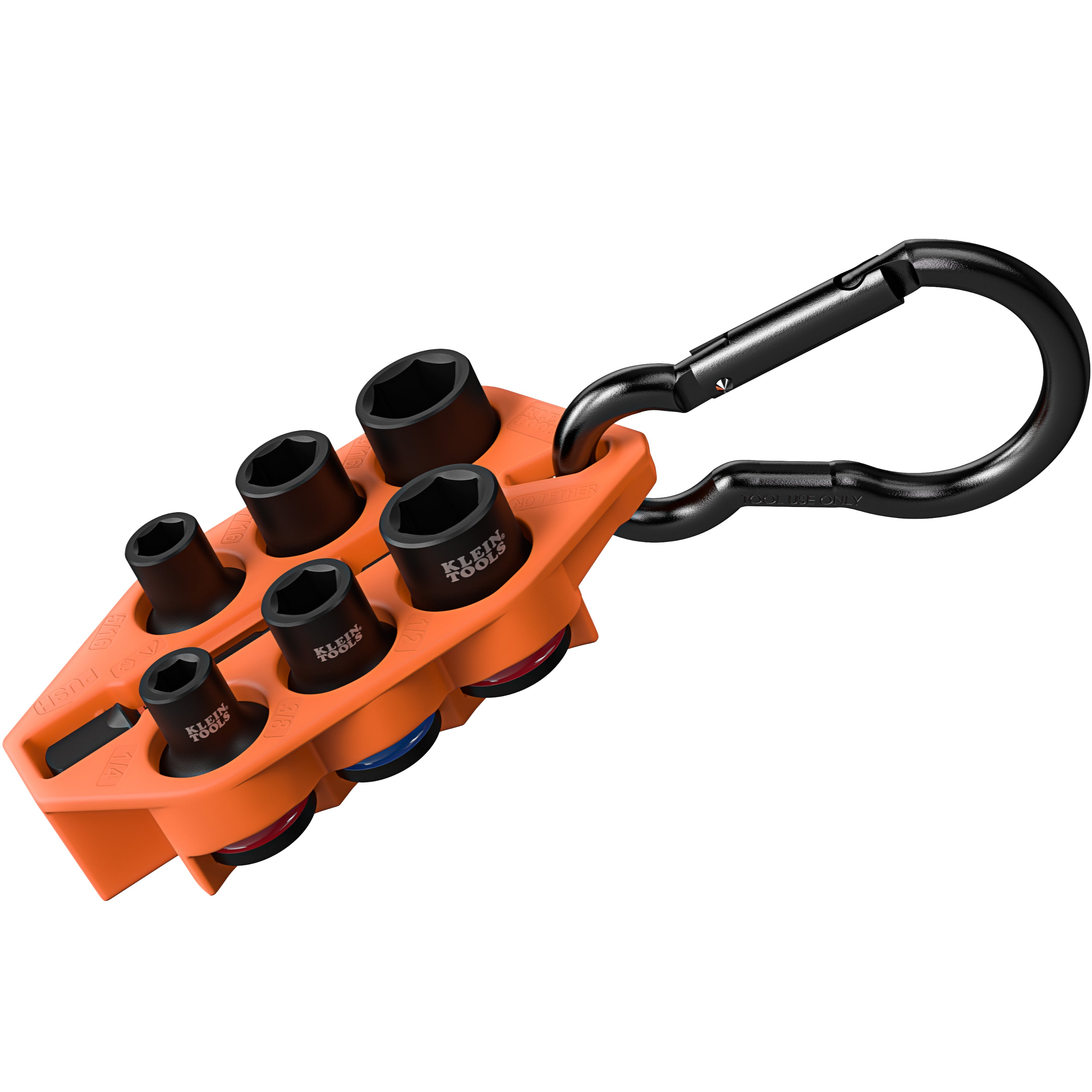 Klein Tools 33808 Grab-And-Go Impact Socket Set, SAE, 7-Piece