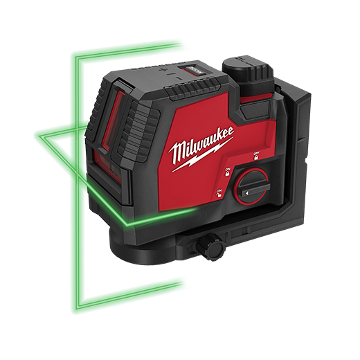 Milwaukee 3521-21 USB Rechargeable Green Cross Line Laser - Edmondson Supply