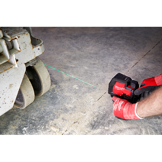 Milwaukee 3521-21 USB Rechargeable Green Cross Line Laser - Edmondson Supply