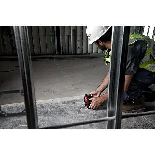 Milwaukee 3522-21 USB Rechargeable Green Cross Line & Plumb Points Laser - Edmondson Supply