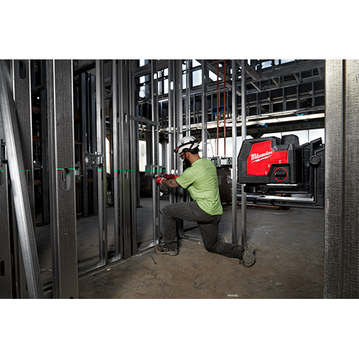 Milwaukee 3522-21 USB Rechargeable Green Cross Line & Plumb Points Laser - Edmondson Supply