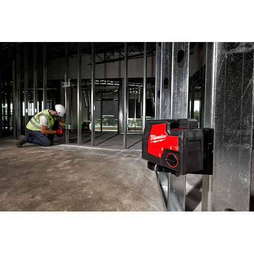 Milwaukee 3521-21 USB Rechargeable Green Cross Line Laser - Edmondson Supply