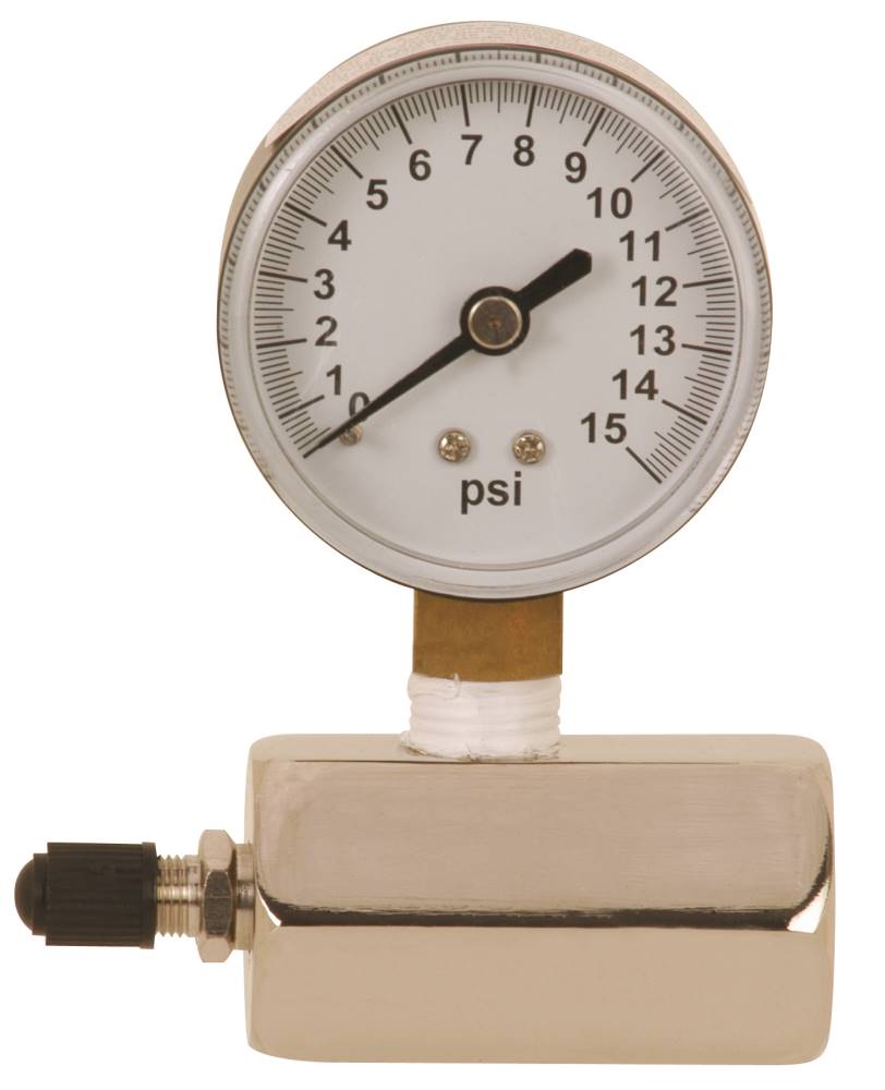 Sioux Chief 355-15PK1 Gas Pressure Test Manifold Gauge Assembly, 0-15 lb - Edmondson Supply