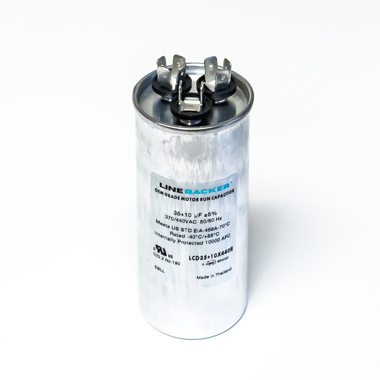 Supco Linebacker LCD35+10X440R Round Dual Run Capacitor - Edmondson Supply