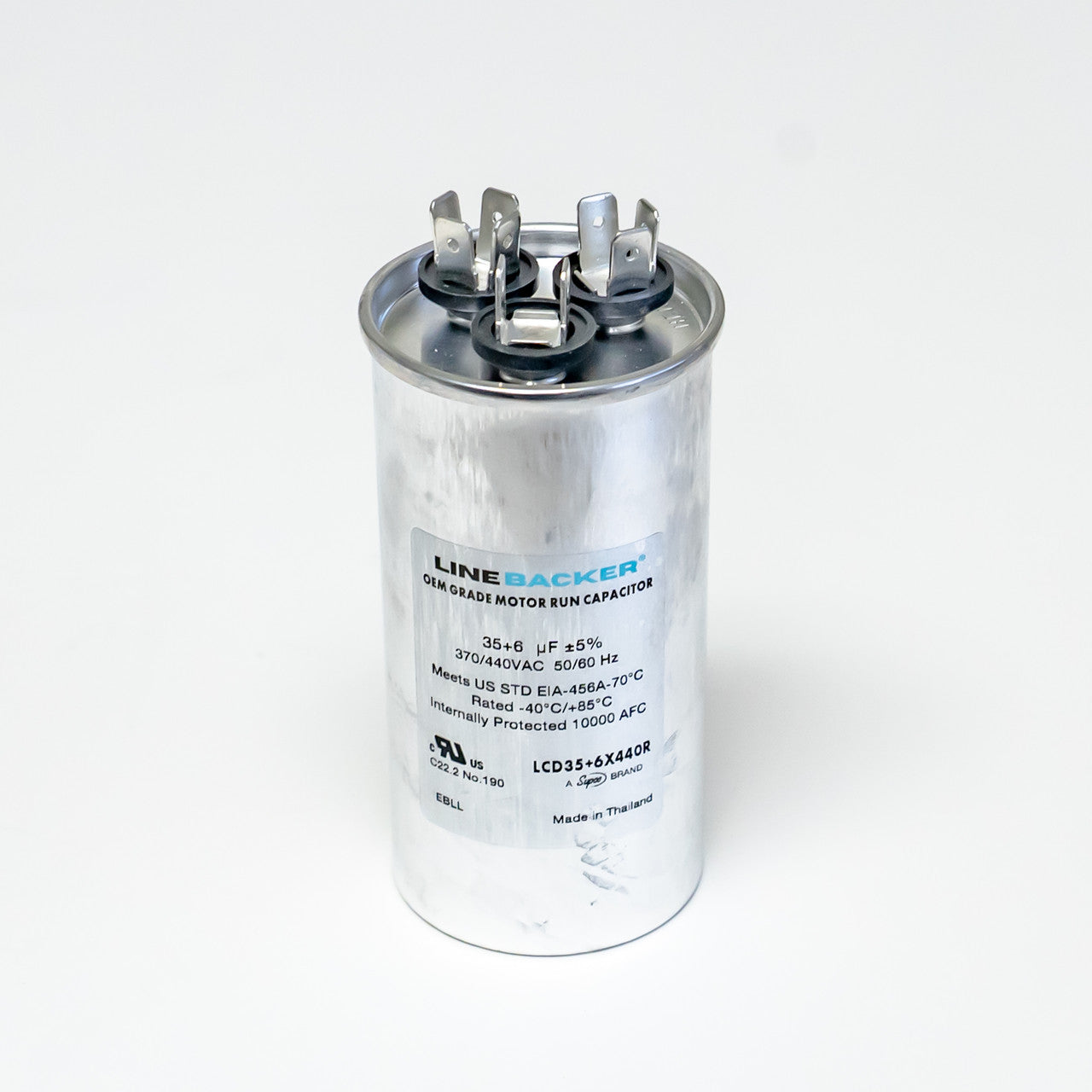 Supco Linebacker LCD35+6X440R Round Dual Run Capacitor - Edmondson Supply