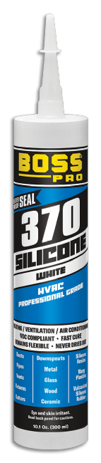Boss Products 370 HVAC Silicone Sealant, 10.1 oz Cartridge - Edmondson Supply