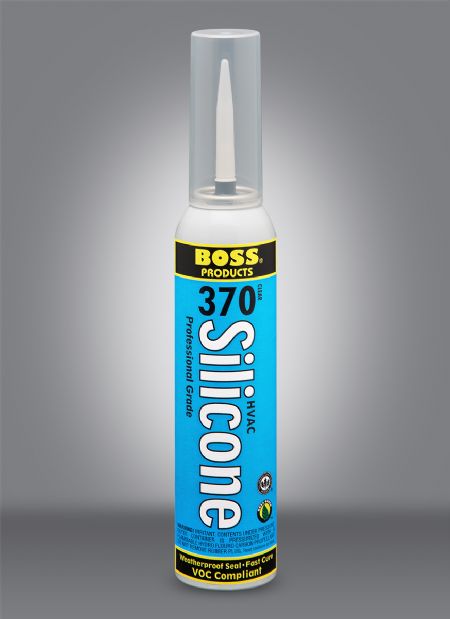 Boss Products 370 HVAC Silicone Sealant, 8 oz Pressure Can, Clear - Edmondson Supply