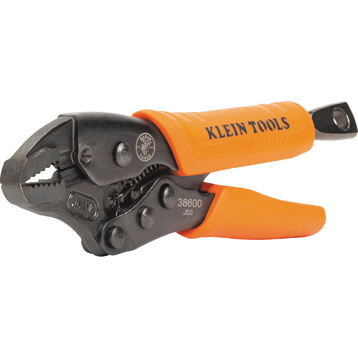 Klein Tools 38600 Curved Jaw Locking Pliers, 5-Inch - Edmondson Supply