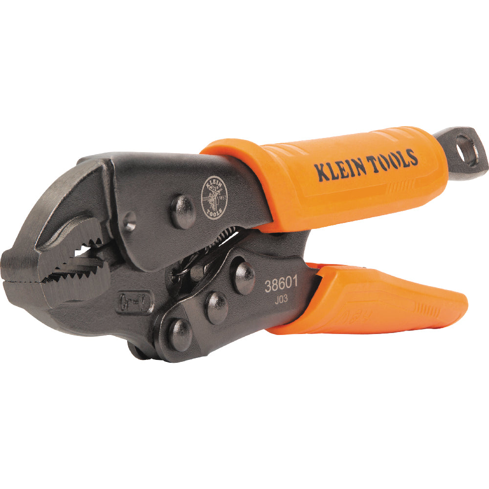 Klein Tools 38601  Curved Jaw Locking Pliers, 7-Inch - Edmondson Supply