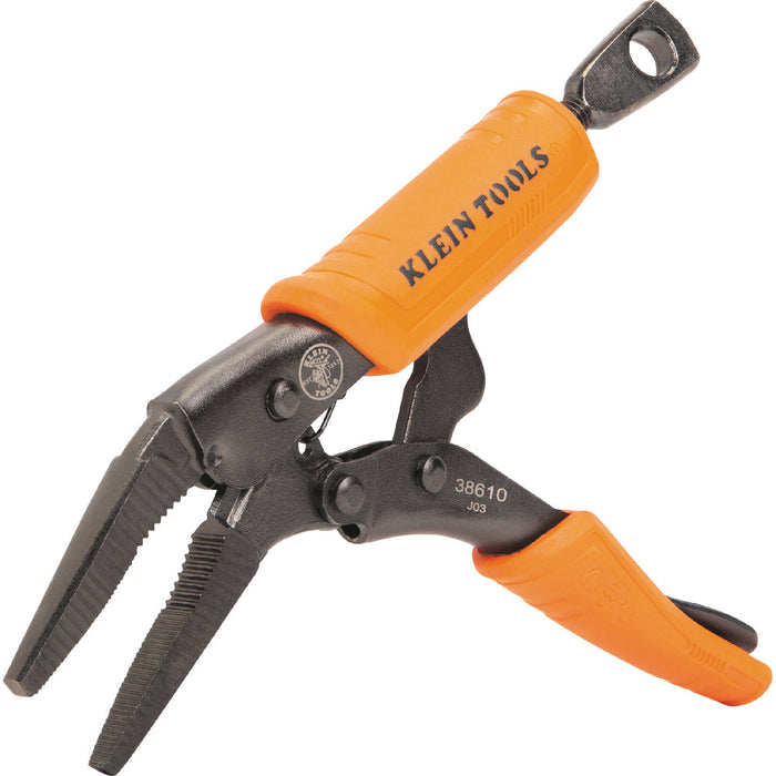 Klein Tools 38610 Long Nose Locking Pliers, 4-Inch - Edmondson Supply