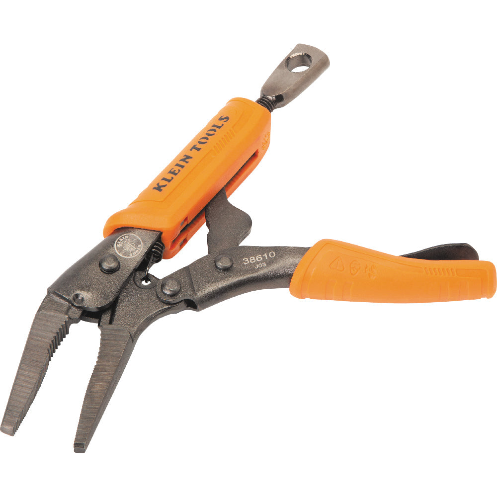 Klein Tools 38610 Long Nose Locking Pliers, 4-Inch - Edmondson Supply