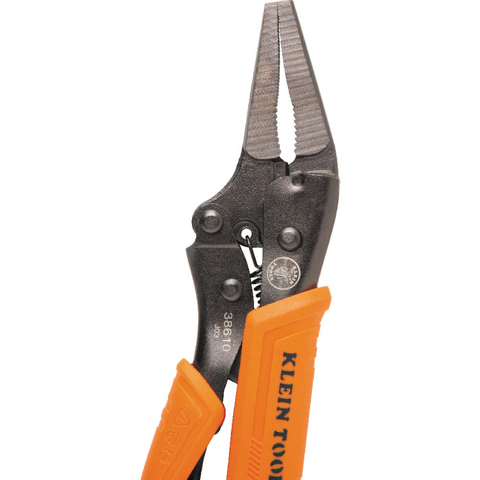 Klein Tools 38610 Long Nose Locking Pliers, 4-Inch - Edmondson Supply