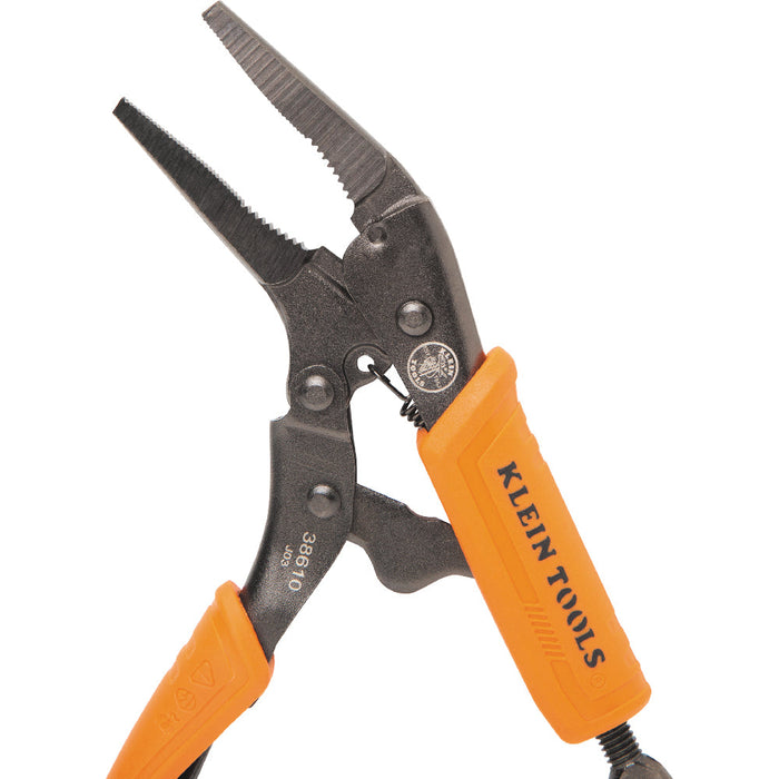 Klein Tools 38610 Long Nose Locking Pliers, 4-Inch - Edmondson Supply