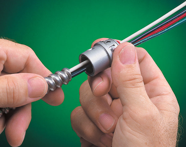Arlington Industries 38AST SNAP²IT® Connector with Insulated Throat, MC Cable Connector - Edmondson Supply