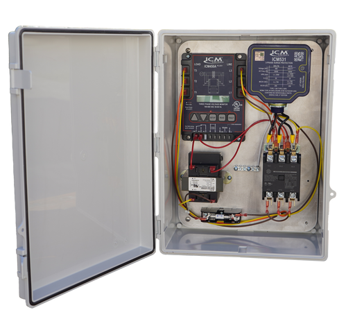 ICM Controls 3VMS-60-480 3-Phase Surge Protection and 3-Phase Voltage Monitor 60A, 480VAC - Edmondson Supply