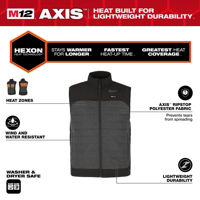 Milwaukee M300G M12™ Heated AXIS™ Vest Kit - Edmondson Supply