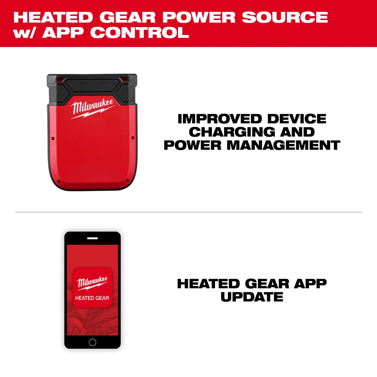 Milwaukee 48-11-2330 Heated Gear Power Source w/ App Control - Edmondson Supply