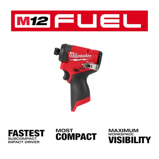 Milwaukee 3453-20 M12 FUEL™ 1/4" Hex Impact Driver (Bare Tool) - Edmondson Supply