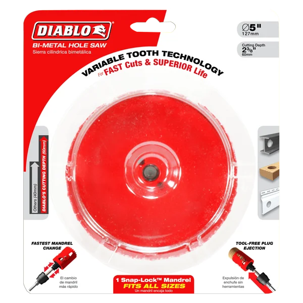 Diablo Tools DHS4750 4-3/4" Bi-Metal Hole Saw - Edmondson Supply