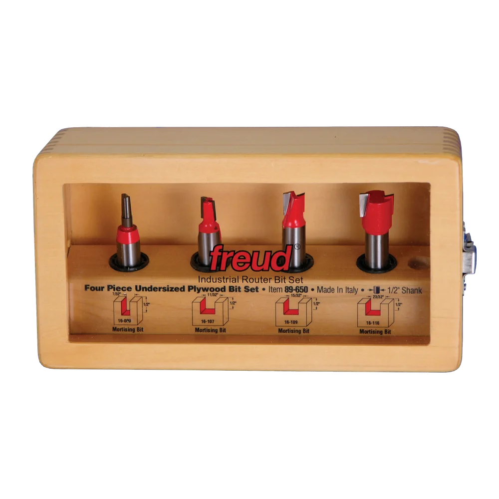 Freud 89-650 4 Piece Undersized Plywood Bit Set - Edmondson Supply