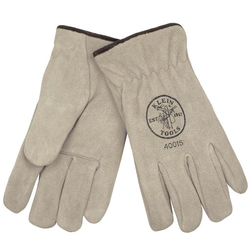 Klein Tools 40015 Lined Drivers Gloves, Suede Cowhide, X-Large - Edmondson Supply