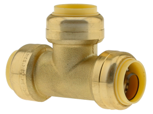 Boshart BPF-T07NL 3/4" Push-Fit CTS Tee, No Lead - Edmondson Supply