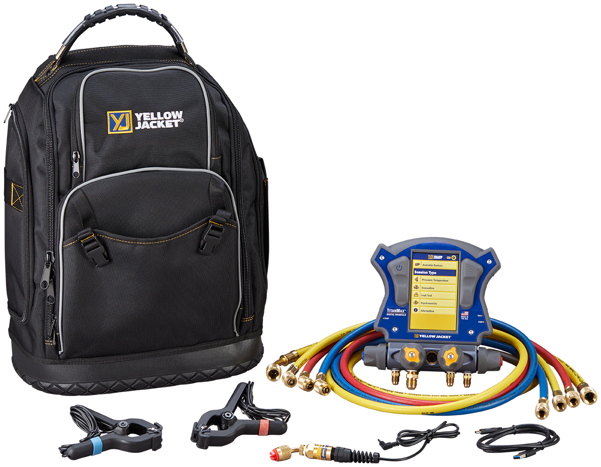 Yellow Jacket 40880 TITANMAX™ Digital Manifold Kit - Edmondson Supply