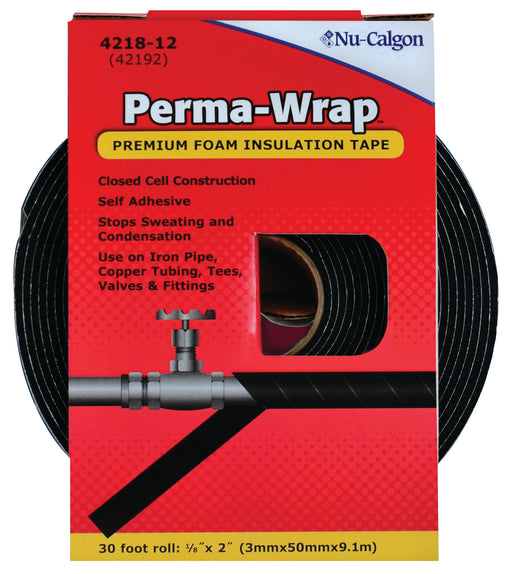 Nu-Calgon 4218-12 Perma-Wrap Foam Insulation Tape Dispenser Package - Edmondson Supply