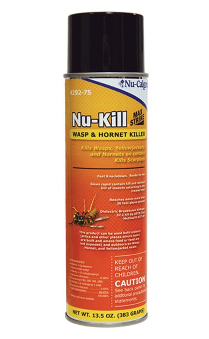 Nu-Calgon 4292-75 Nu-Kill Max Strike Wasp and Hornet Spray, 13.5 oz. - Edmondson Supply