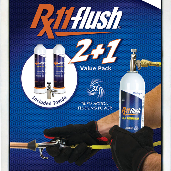 Nu-Calgon 4300-10 Rx11-flush 2+1 Display Pack, AC/R System Flush