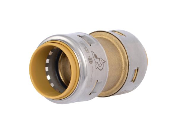SharkBite Max UR020 1" x 1" Brass Push Coupling - Edmondson Supply