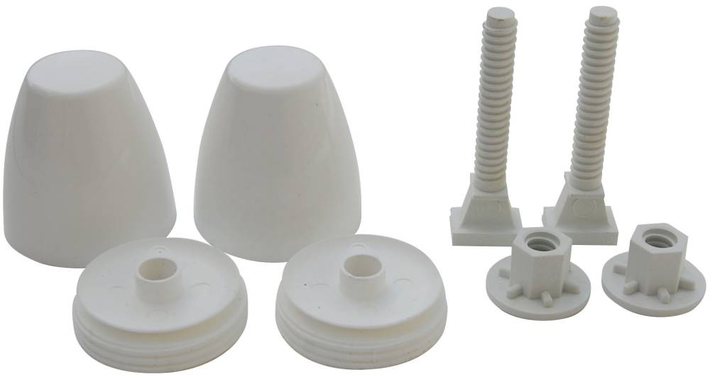 Sioux Chief 440-2W SmartCap™ Closet Bolt Caps with 425-PB bolts, 2/bag - Edmondson Supply