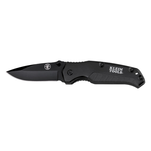 Klein Tools 44220 Pocket Knife, Black, Drop Point Blade - Edmondson Supply