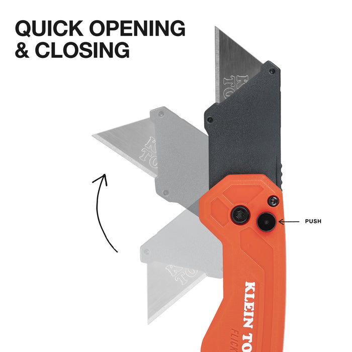 Klein Tools 44307 FLICKBLADE™ Subcompact Folding Utility Knife - Edmondson Supply