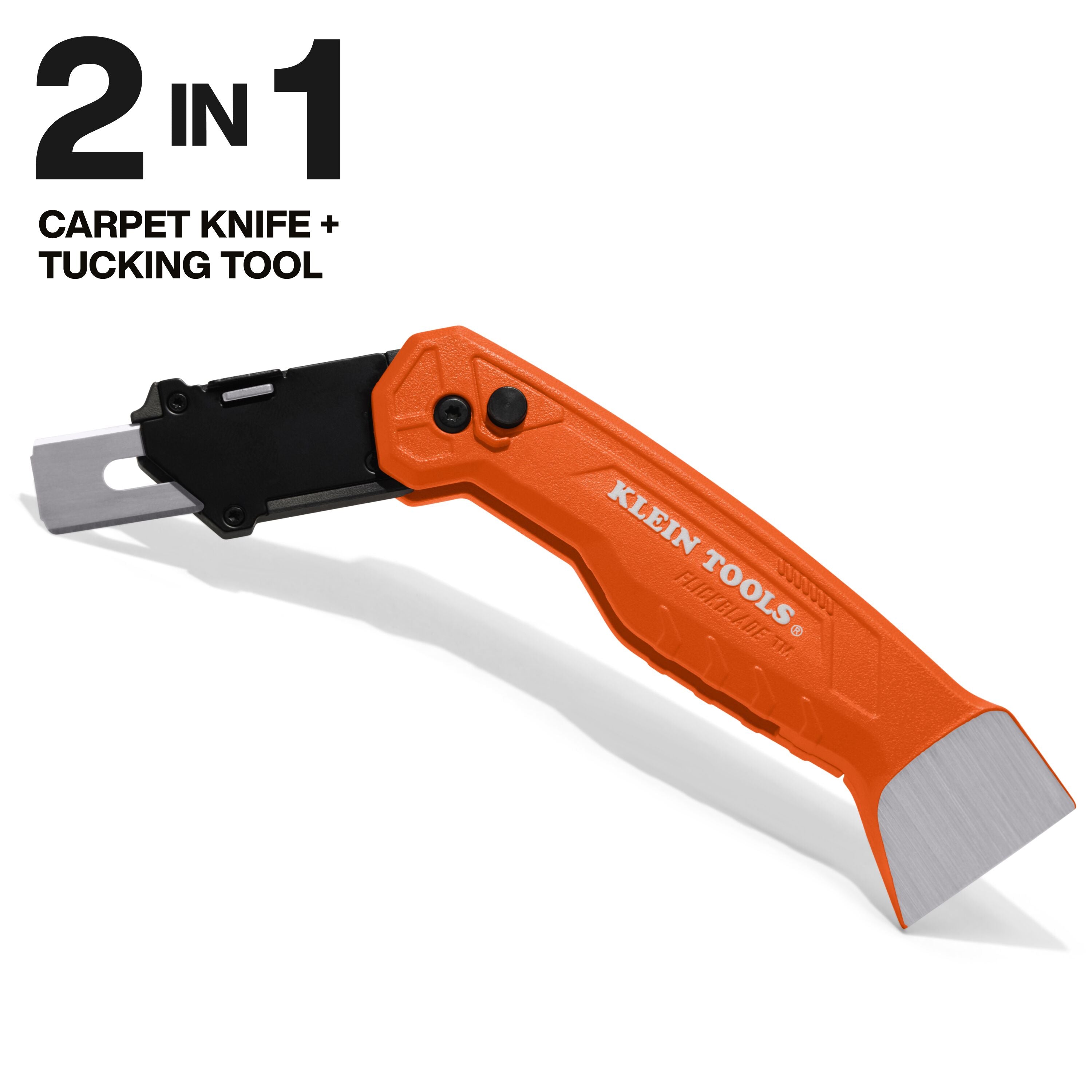 Klein Tools 44310 FLICKBLADE™ Folding Carpet Utility Knife - Edmondson Supply