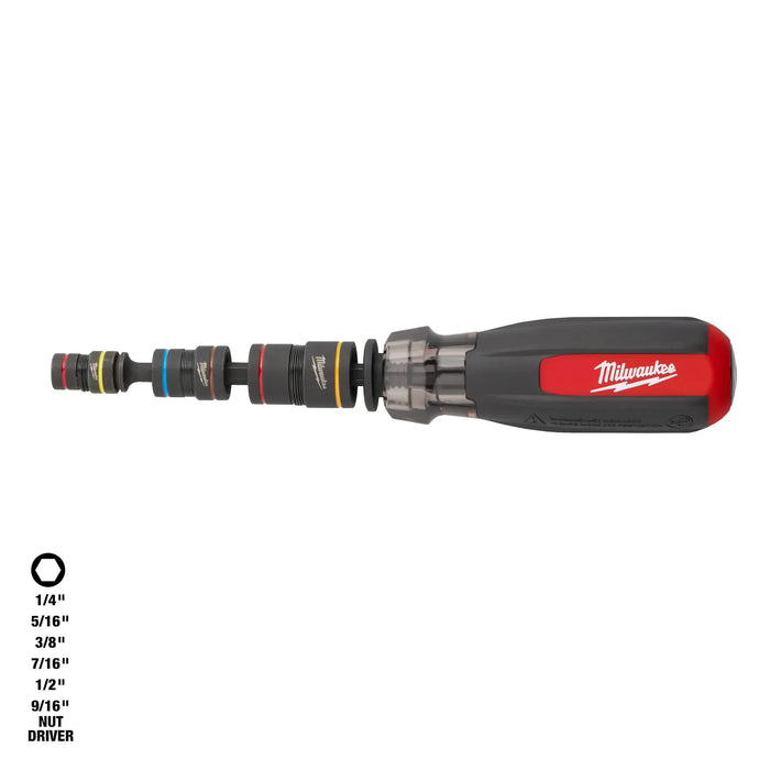 Milwaukee 48-22-2921 Multi-Nut Driver W/ SHOCKWAVE Impact Duty™ (flip) Magnetic Nut Drivers - Edmondson Supply