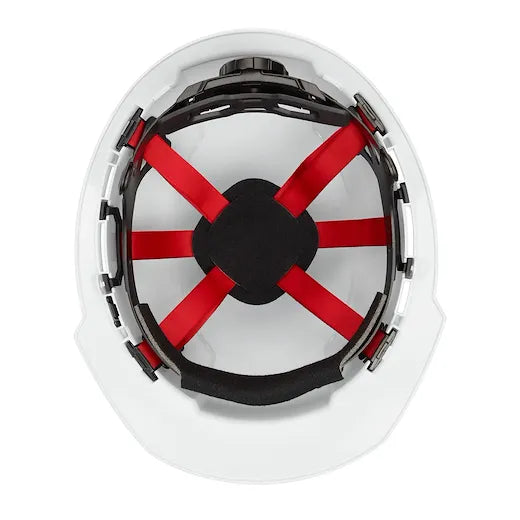 Milwaukee 48-73-1220 BOLT™ Front Brim Hard Hat w/6pt Ratcheting Suspension (White- Vented Class C) - Edmondson Supply