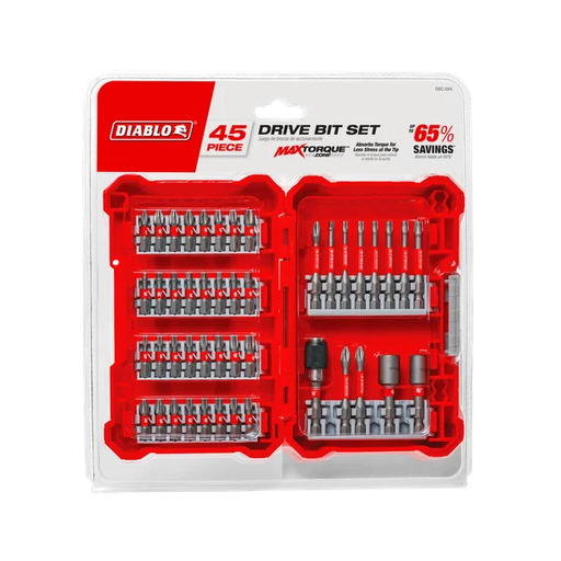 Diablo Tools DSC-S45 45 pc Screwdriving Set - Edmondson Supply