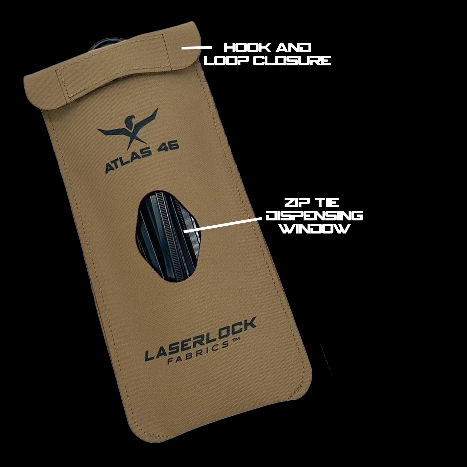 Atlas 46 AIMS™ Zip Tie Pouch Coyote - Edmondson Supply