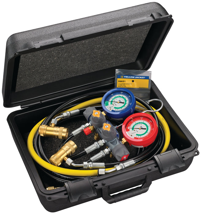 Yellow Jacket 45930 CO2 Transcritical Test and Charging Manifold with Quick Couplers - Edmondson Supply