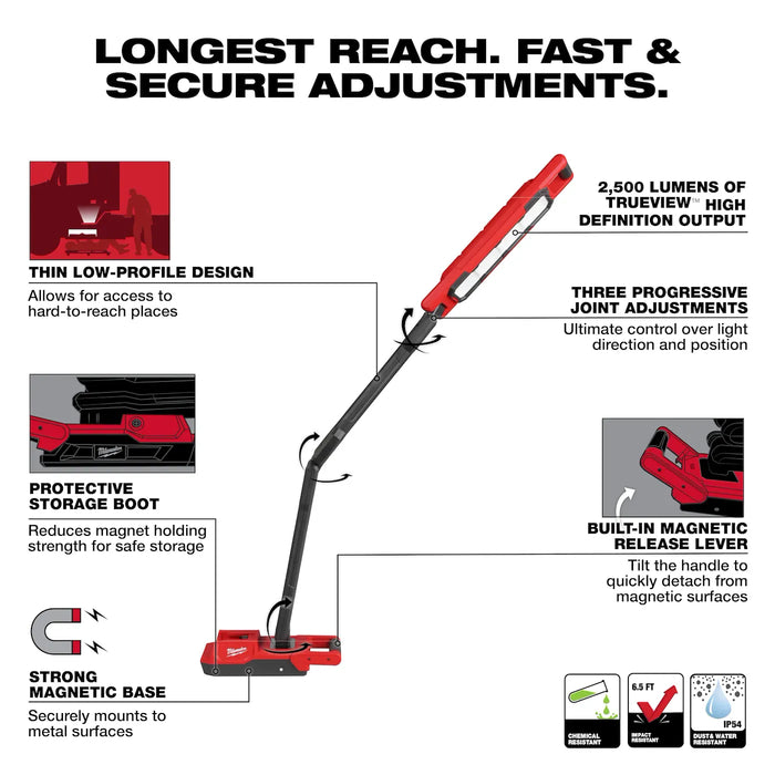 Milwaukee 2129-20 M18™ Magnetic Extendable Boom Light - Edmondson Supply