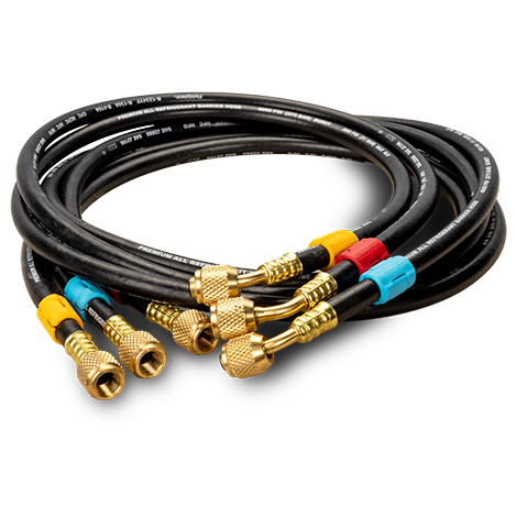 Fieldpiece HR3 1/4″ Open Valves Hose Set – 3 Pack - Edmondson Supply